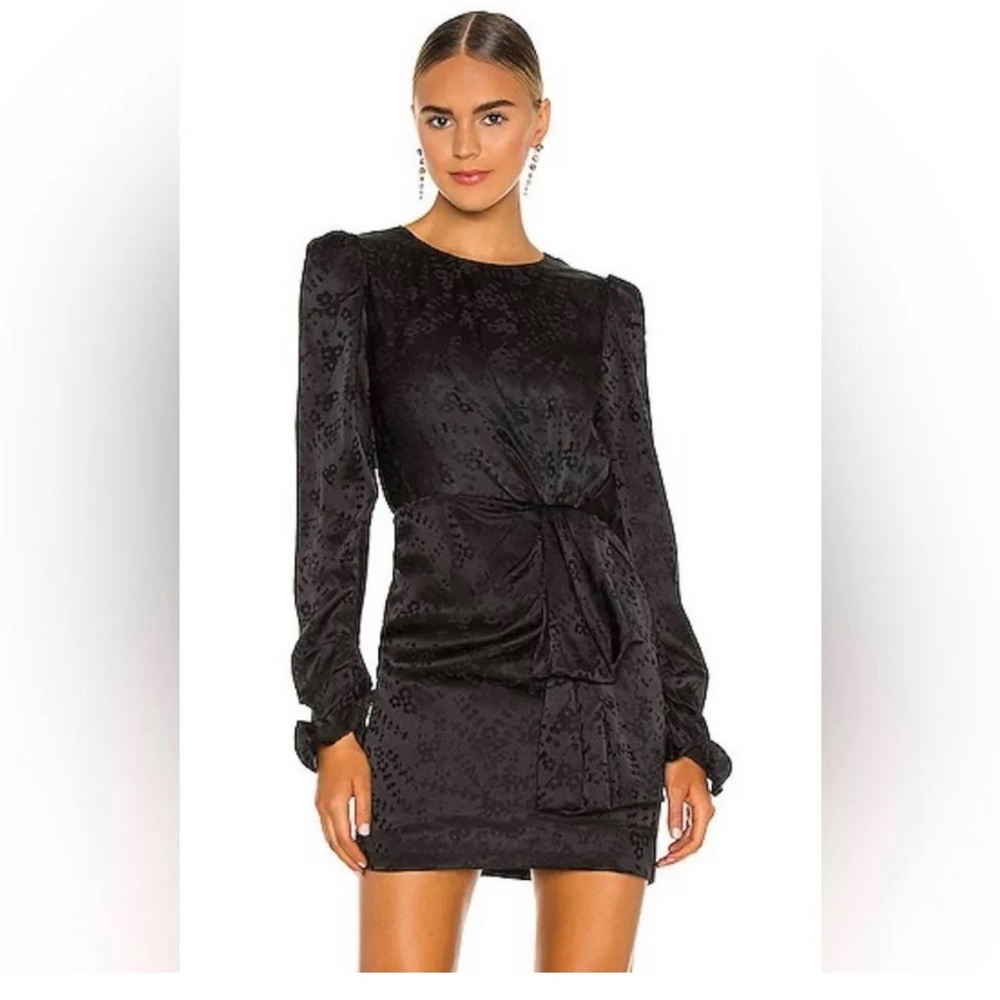 NWOT Black Saloni Debbie Dress, Sz 4